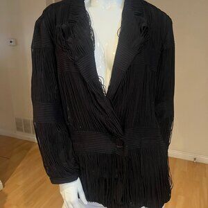VINTAGE 90'S M. YOKO FRINGE BLAZER JACKET SIZE S SMALL